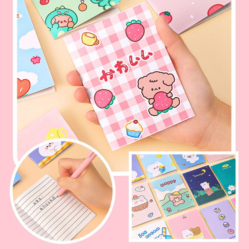 PISTA Sổ Tay Nhật Ký Mini Kiểu Dáng Dễ Thương Xinh Xắn