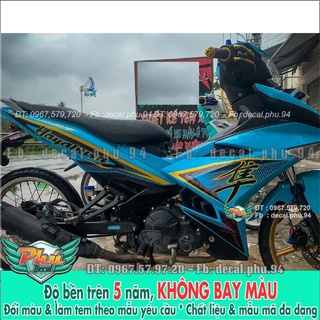 Tem Rời Exciter 150 Hayabusa xanh ngọc (K) -1