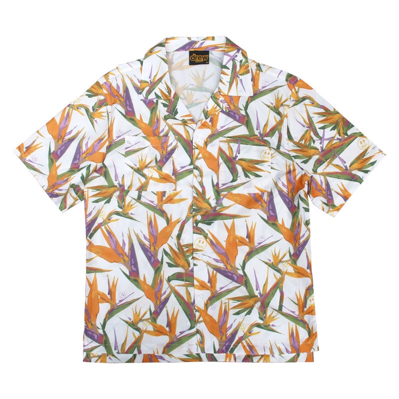 Bán Chạy Nhất DR * W Áo Sơ Mi Tay Ngắn In Hình Chim Thiên Đường Plus Size Cho Nam Và Nữ