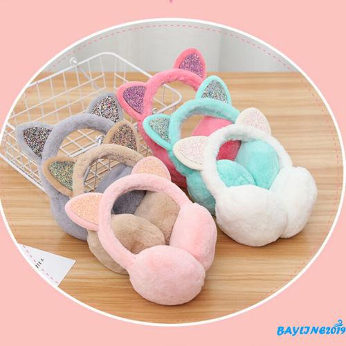 Băng đô chụp tai hình tai dễ thương giữ ấm cho nữ