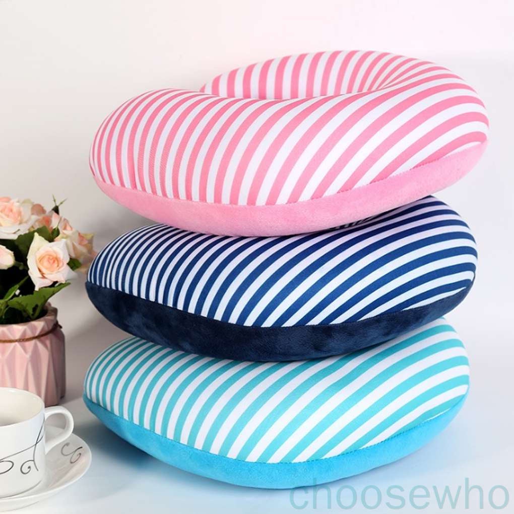 Gối kê cổ hình chữ U bằng polystyrene gắn hạt tiện dụng mang theo du lịch