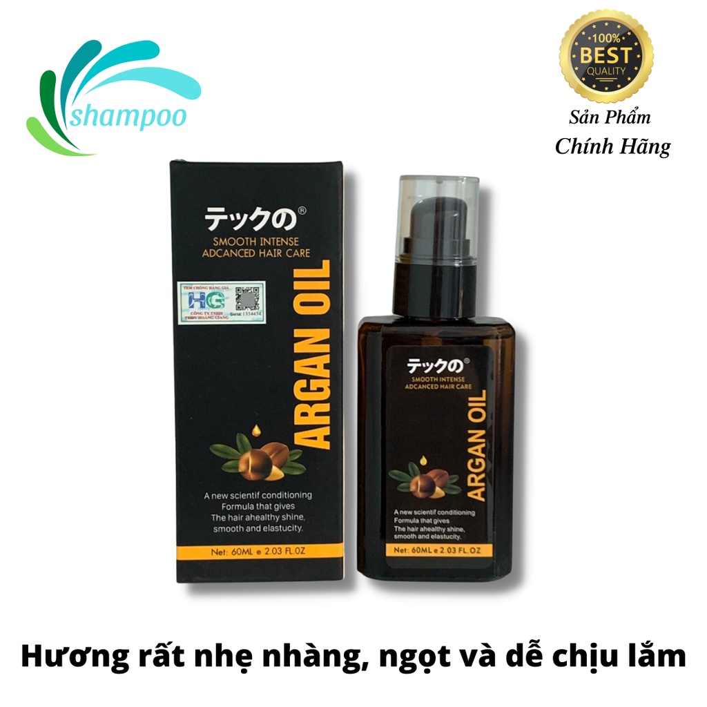 Tinh dầu dưỡng tóc  Meiki argan oil 60ml serum dưỡng tóc uốn tóc xoăn phục hồi tóc