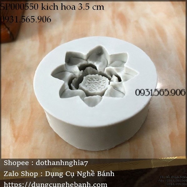 Khuôn Silicone Hoa Sen Nở Nhí