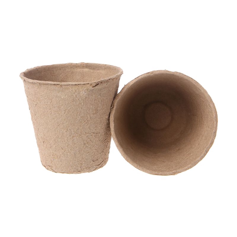 TO-GD 50Pcs 2.4\Paper Pot Plant Starters Seedling Herb Seed Nursery Cup Kit Eco-Friendly Home Cultivation