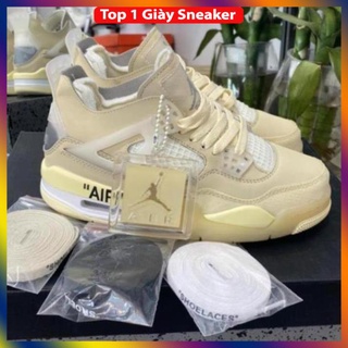 Giày sneaker jordan 4 off white full box full phụ kiện freeship -dt-nt95