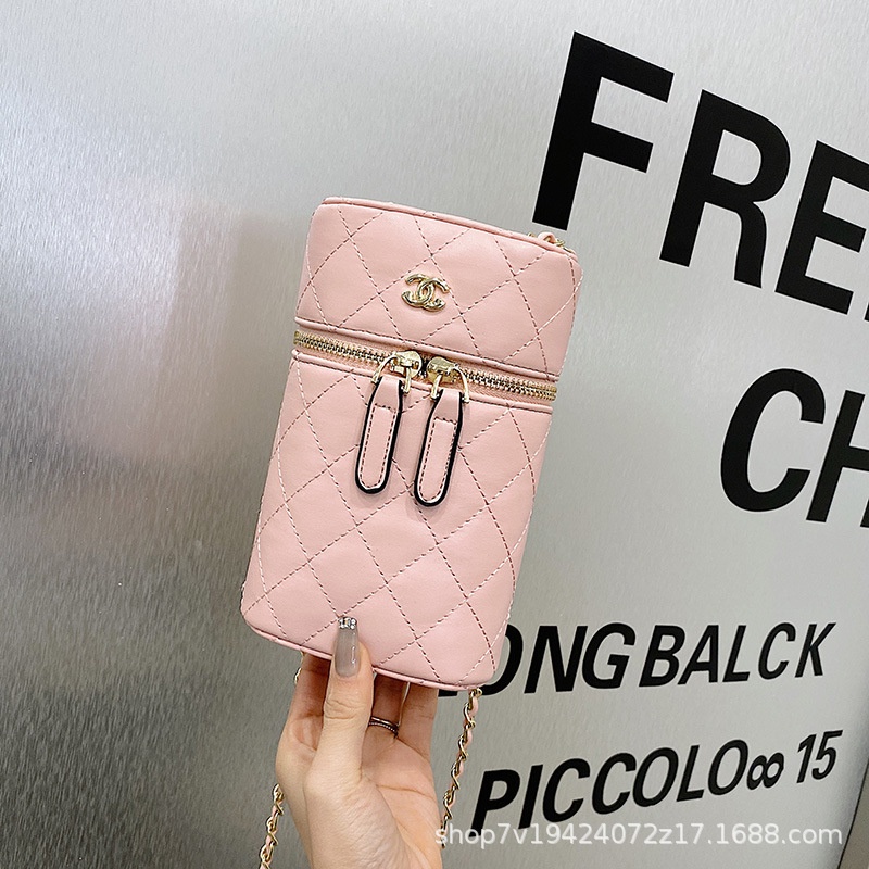 ✧New spot, street fashion brand, net celebrity, the same chain mobile phone bag, explosive style, small fragrance, rhombic multi-function, cross-body fashion, sheepskin, cosmetic bag, coin purse, all-match fashion small bag