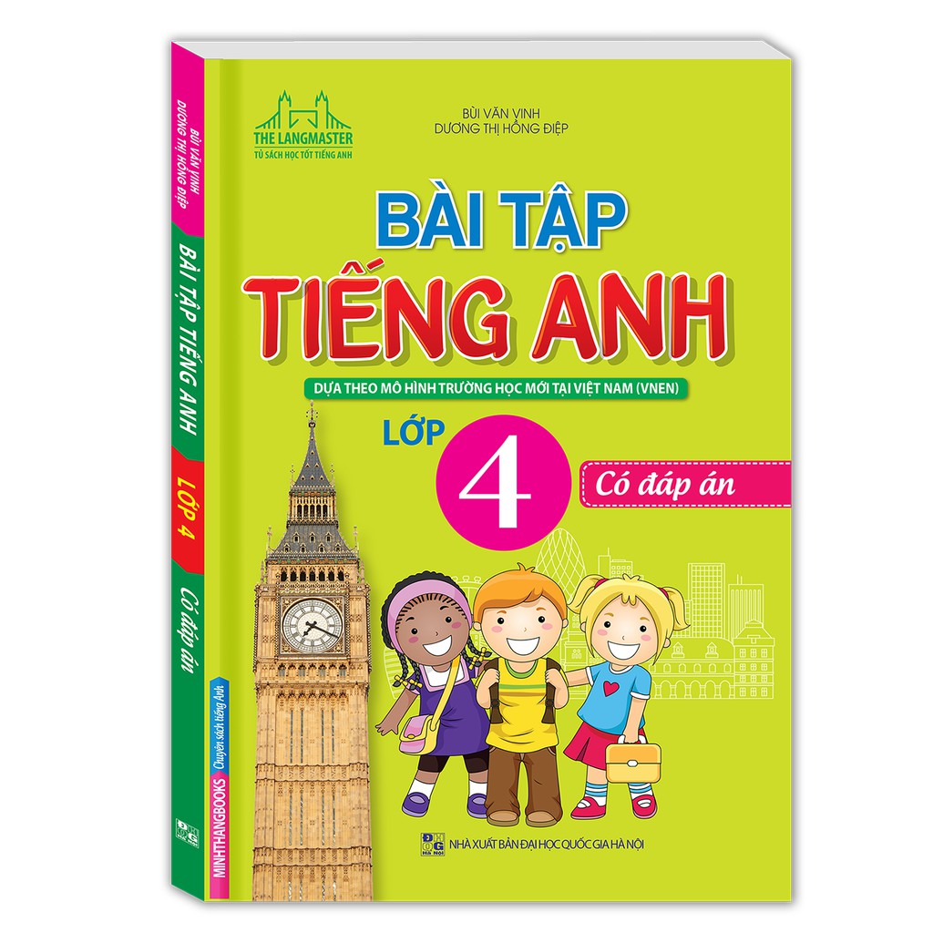 Sách - Bài tập tiếng Anh lớp 4 (Sách màu)