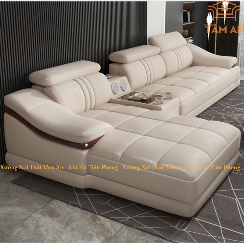 Ghế Sofa Da Cao Cấp TamAn nội thất phòng khách TD910
