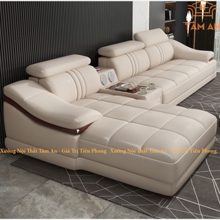 Ghế sofa da cao cấp taman nội thất phòng khách td910