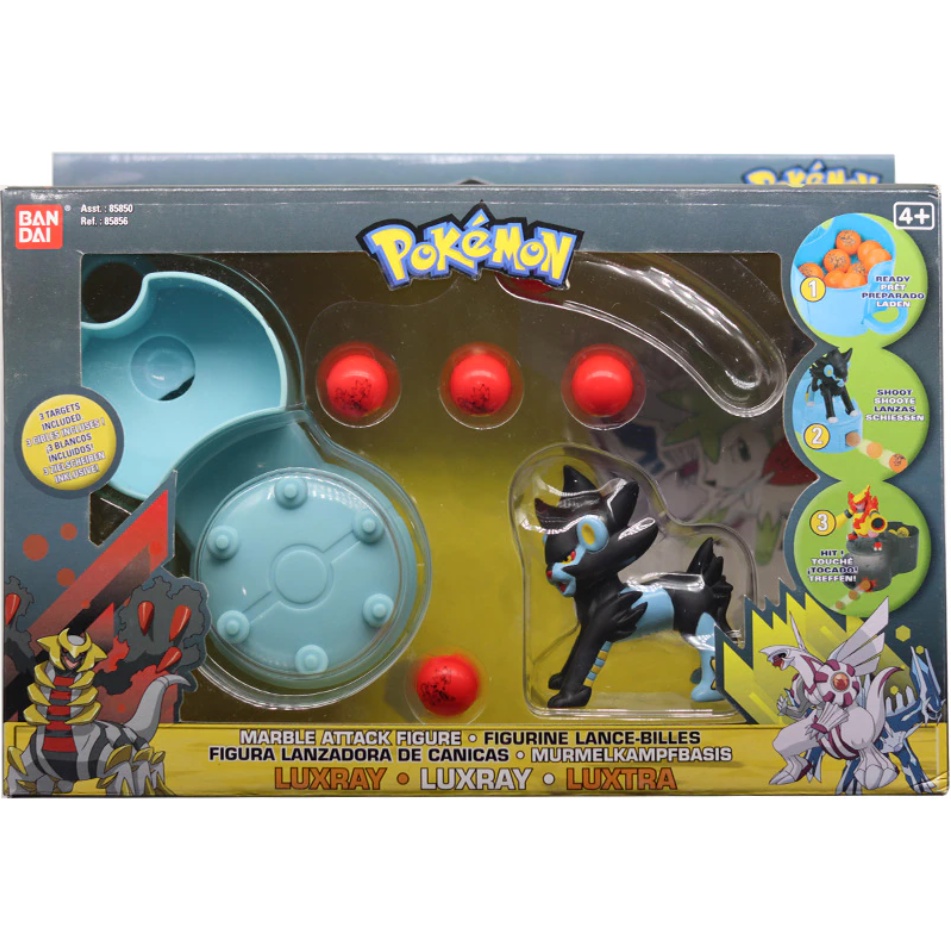 Hộp đồ chơi Bandai Pokemon Marble Attack Figure Luxray Maganon Giratina Action Toys