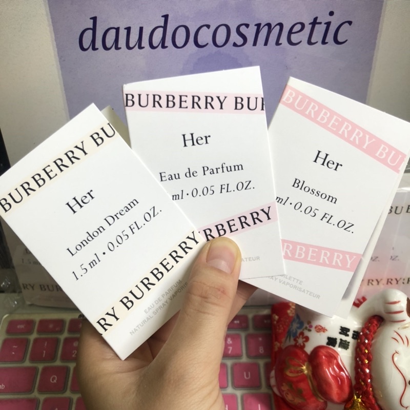 [ vial ] Nước hoa Burrberry Her EDP - Her London Dream - Her Blossom burberry EDT 1.5ml