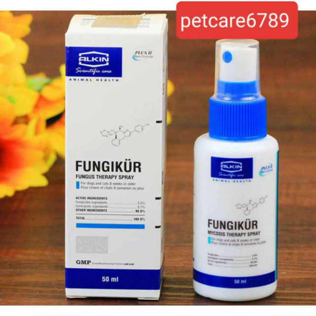 FUNGIKUR thuốc xịt  trị nấm chó mèo