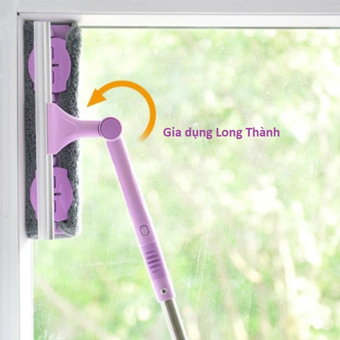 Cây lau kính đa năng thiết kế xoay 360 độ- dụng cụ lau kiếng vệ sinh nhà cửa