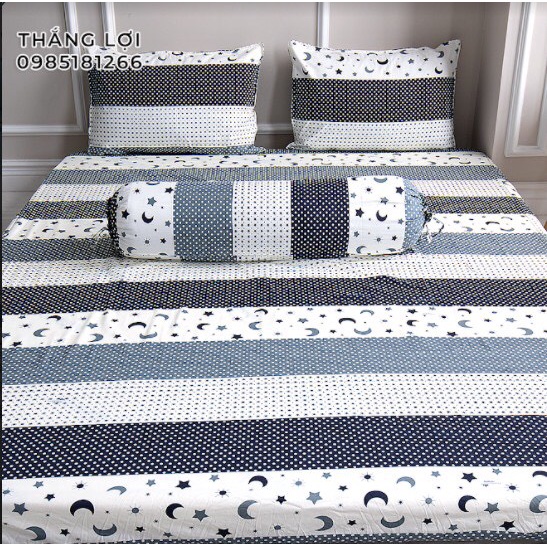 Drap Cotton 100% Thắng Lợi chính hãng Mẫu C393 IN LOGO THẮNG LỢI vệ sinh dễ dàng.