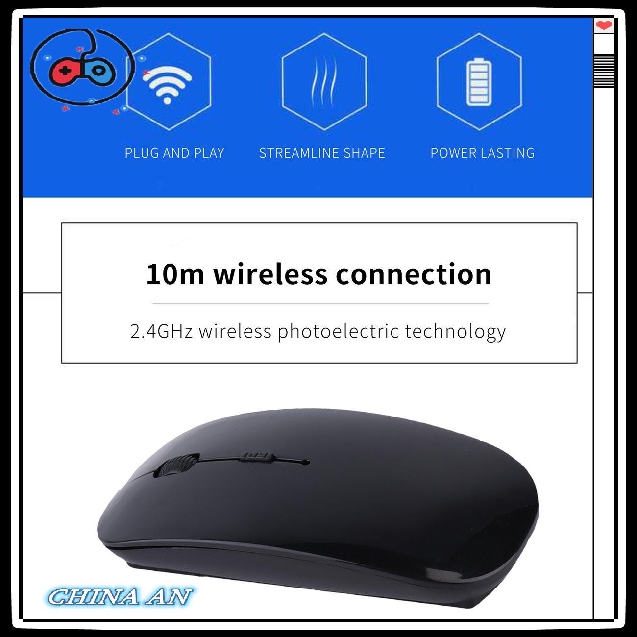 ⚡Hot sản phẩm/New Compatible USB Wireless Optical Mouse For Macbook For All Laptop