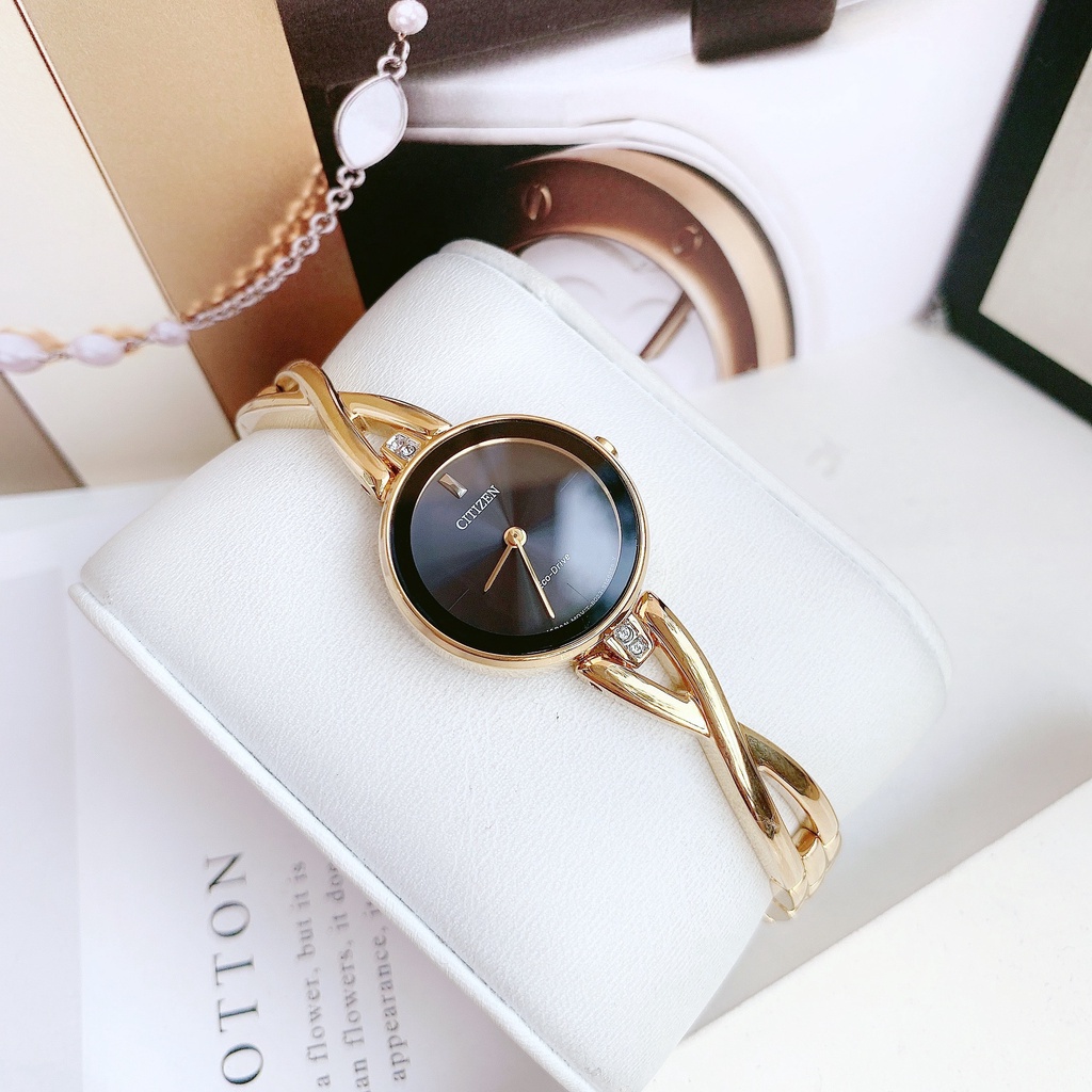 Đồng hồ nữ dây thép Citizen Eco drive EX1422 54E