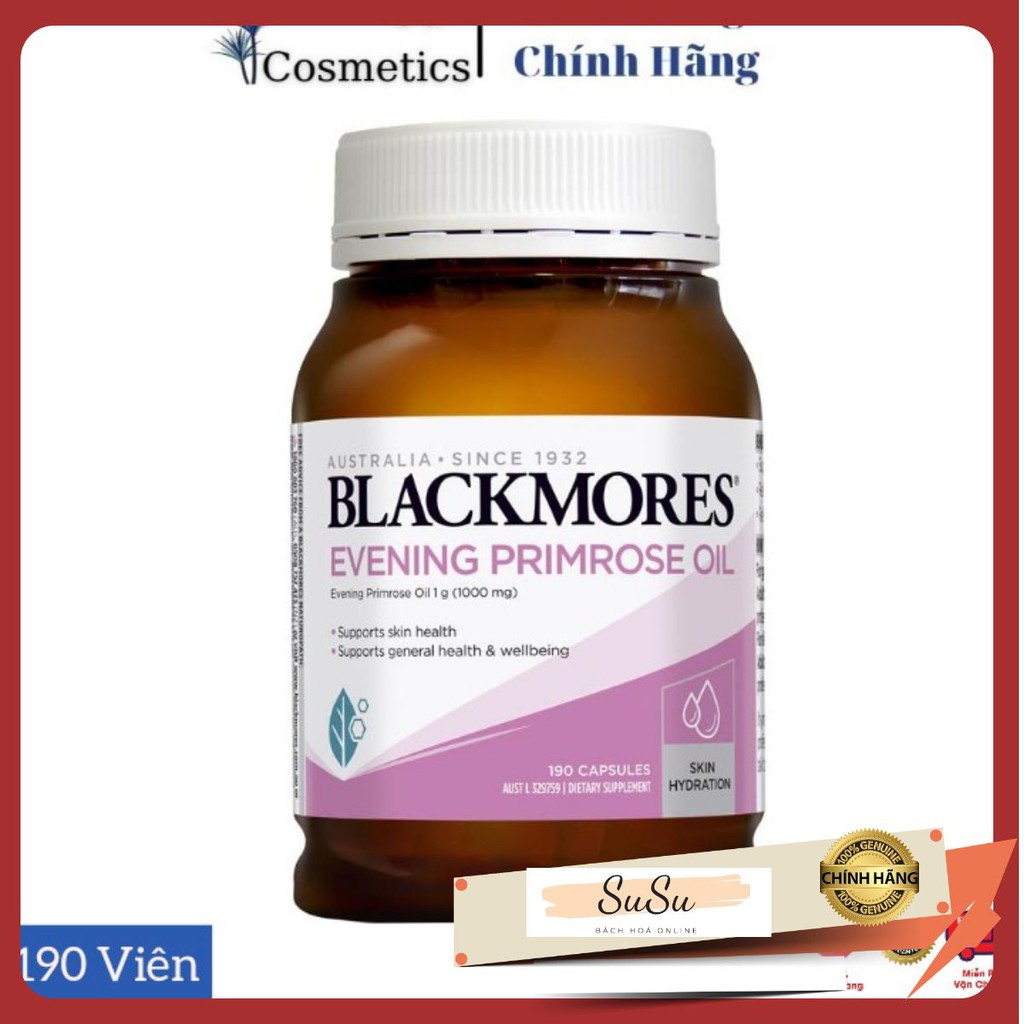 Blackmores Evening Primrose Oil - Viên uống tinh dầu hoa anh thảo 190 viên MẪU MỚI DATE 2023