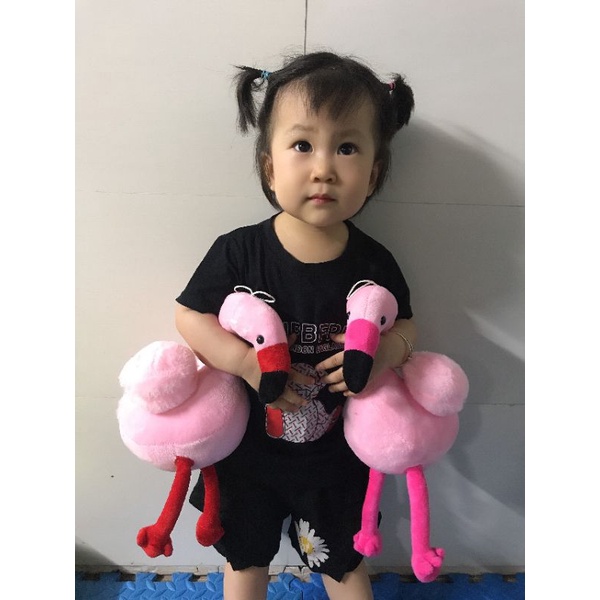 Thú nhồi bông chim hồng hạc đáng yêu mềm mịn siêu cute Flamingo