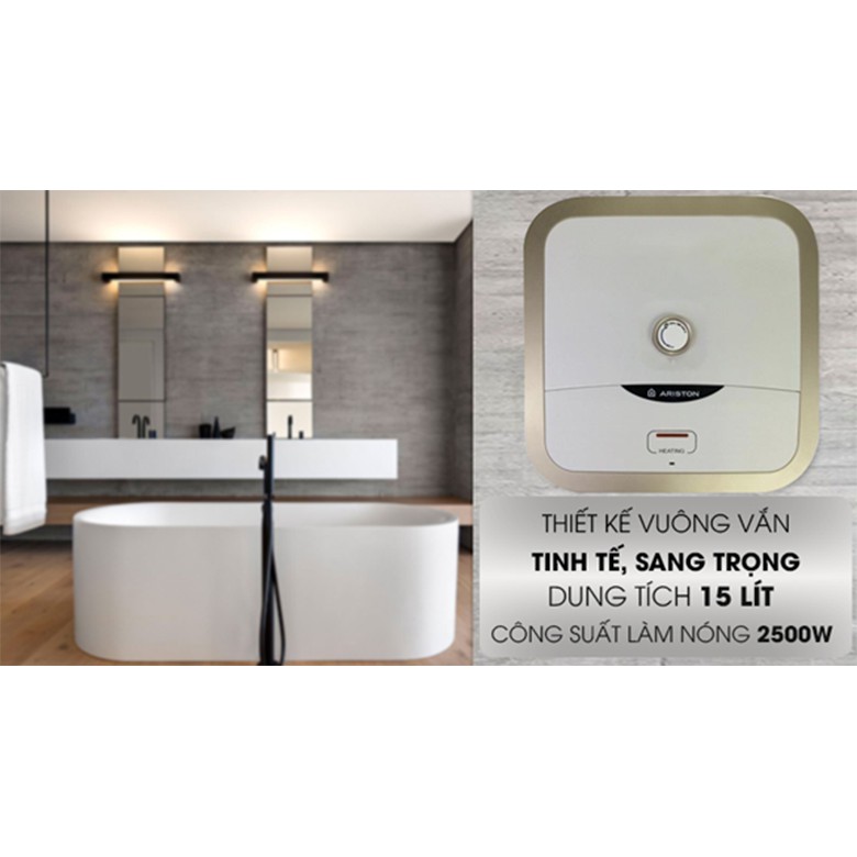 ARISTON - Bình nước nóng 15L Vuông - AN2 R