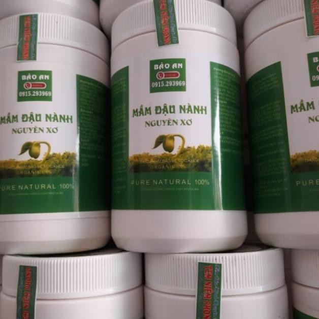 Mầm đậu nành nguyên xơ nhà làm hộp 500g