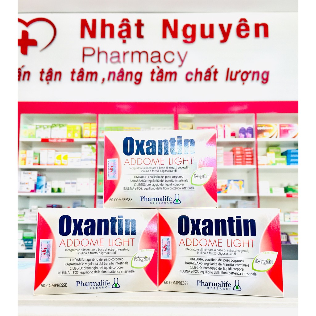 Viên uống hỗ trợ giảm cân Pharmalife OXANTIN ADDOME LIGHT Hộp 60 viên
