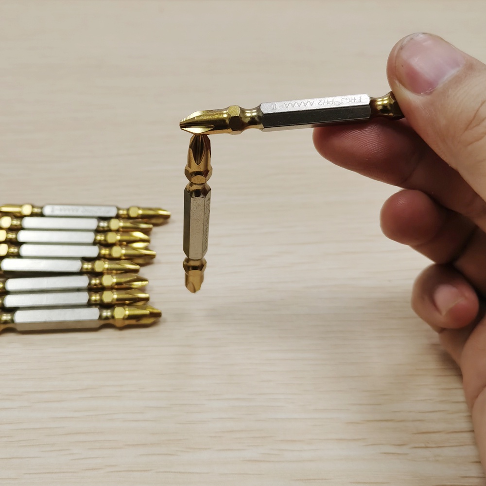 Set 5 / 10 Tua Vít Nam Châm Hai Đầu Phủ Titan PH2 65mm