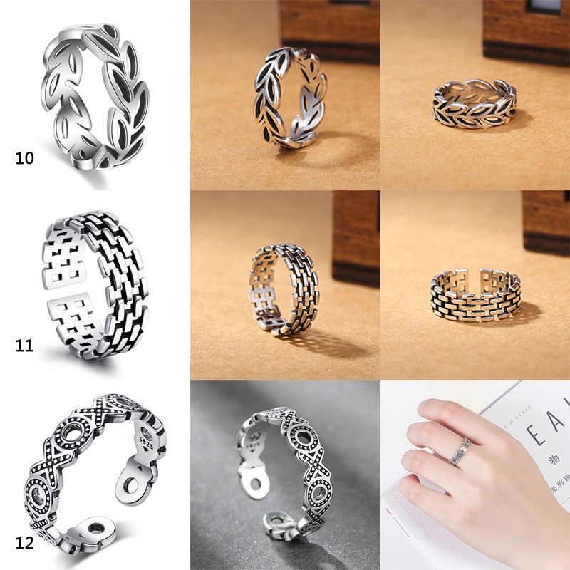 Nhẫn bạc 925 Thái Lan 50 thiết kế kiểu dáng sang trọng S1