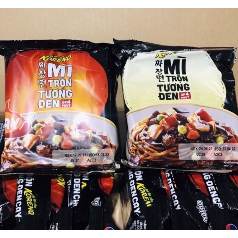 Mì Koreno Vị Bò Cay / Kim chi / Tương đen 75g