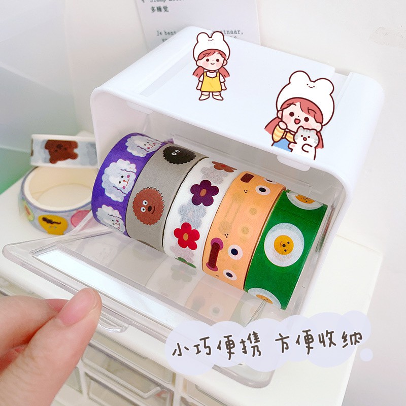 Cuộn Sticker, Băng dán Nhật- Wishi tape phong cách dễ thương Zanmoo