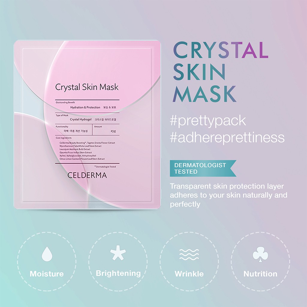 Mặt Nạ Thạch Anh Celderma Crystal Skin Mask (23g)