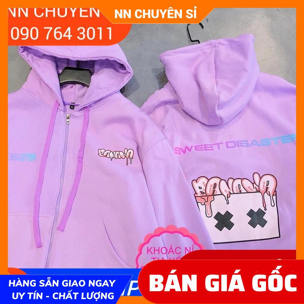 ÁO KHOÁC NỈ IN HÌNH CỰC XINH AKN04 ⚡100% ẢNH THẬT⚡ KHOÁC NỈ TIA KÉO