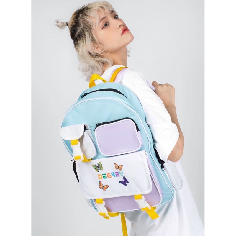 Balo Degrey Tiedye Butterfly Thời Trang Nam Nữ Backpack 2810 Shop Balo Đi Học Đi Chơi Ulzzang Unisex