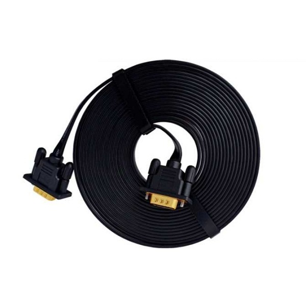 Cáp VGA loại dẹp DTECH DT-69F15 dài 15m - hỗ trợ Ultra-Thin HD (đen)