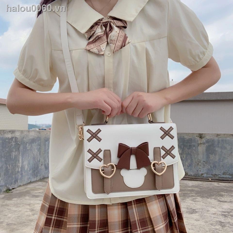 Túi Đeo Chéo Hình Vuông Nhỏ Nhắn Dễ Thương Phong Cách Lolita
