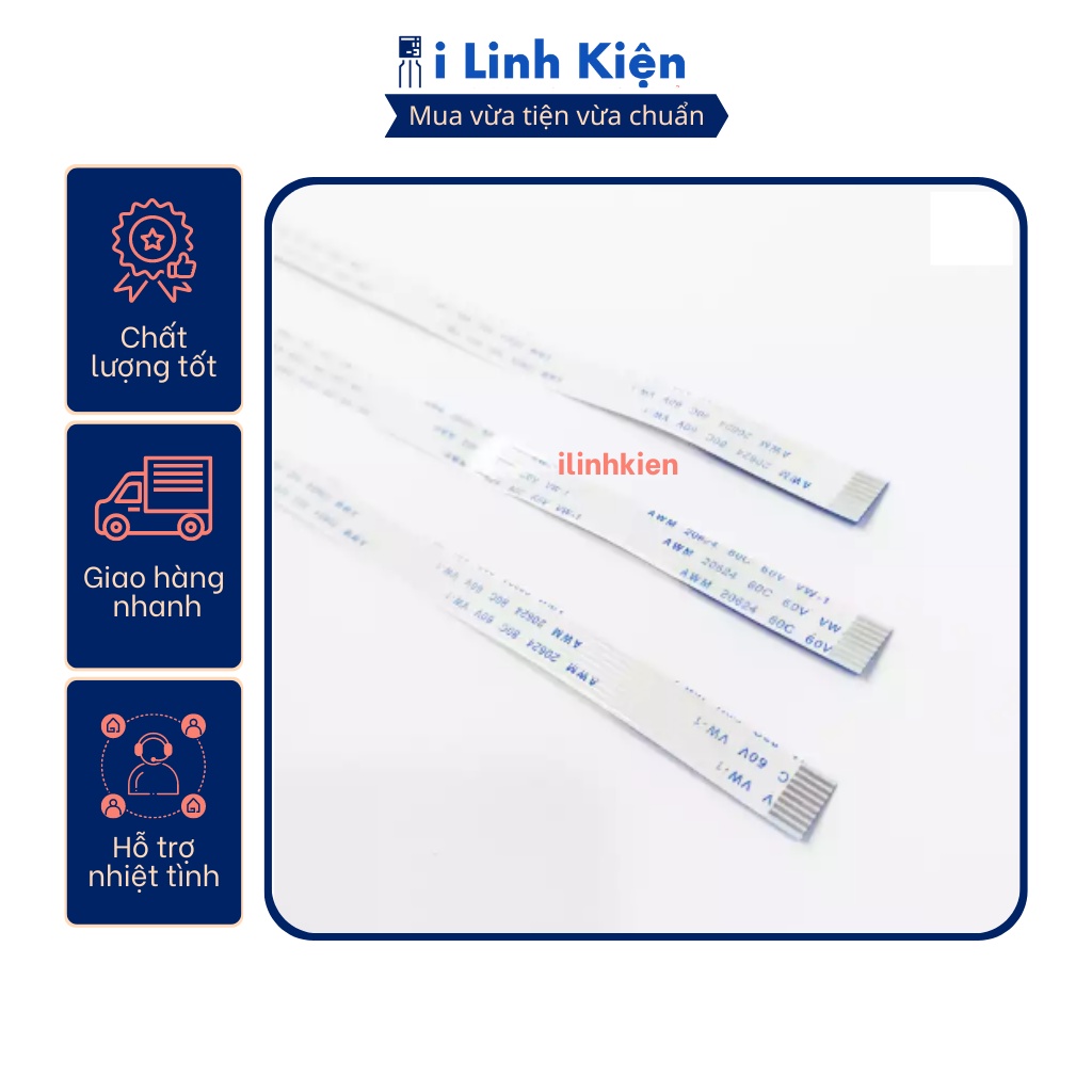 Cáp FFC 20P thuận 0.5mm dài 20cm