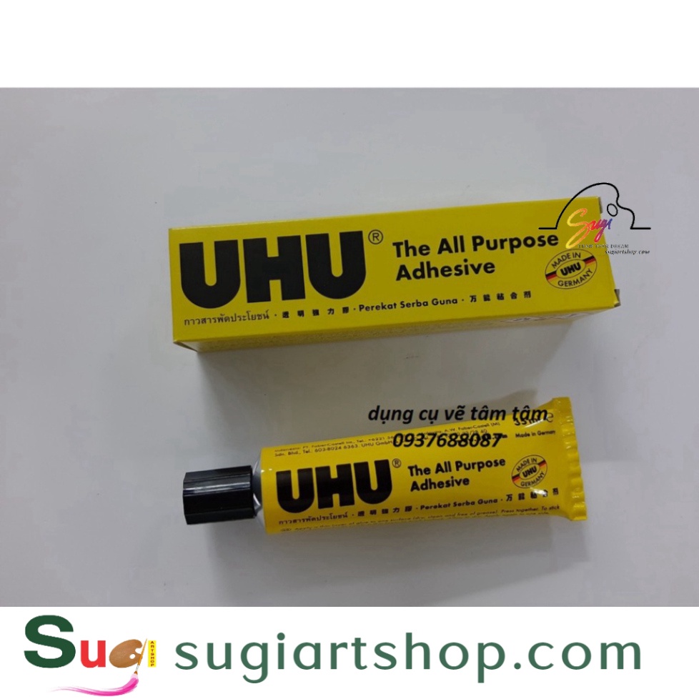Keo dán đa năng UHU, Keo UHU hàng Đức (35ml) [ Sugi Art Shop ]