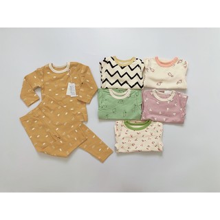 Set Bộ Thun Cotton Nỉ Dài Tay cho Bé Chuẩn Hàn