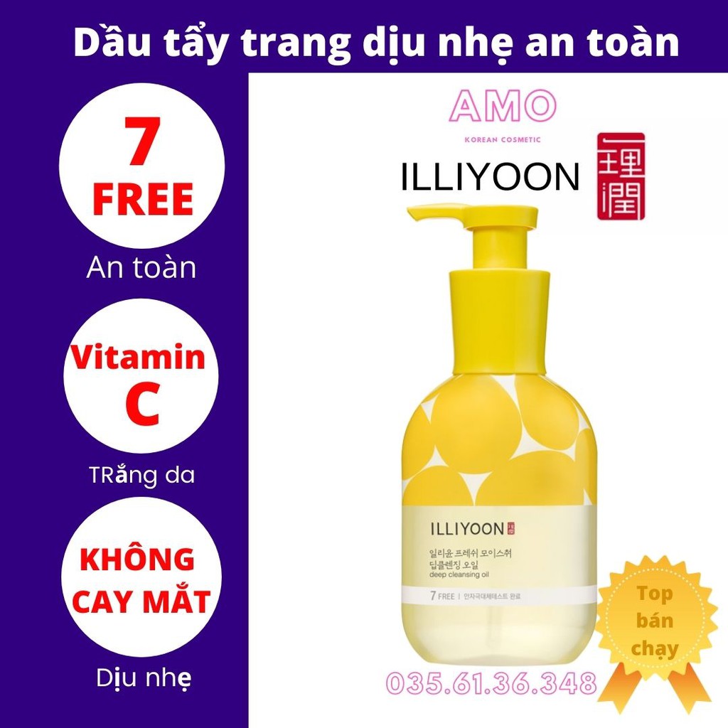 Dầu tẩy trang dịu nhẹ trắng da Illi Illiyoon Fresh moisture Cleansing Oil 200ml