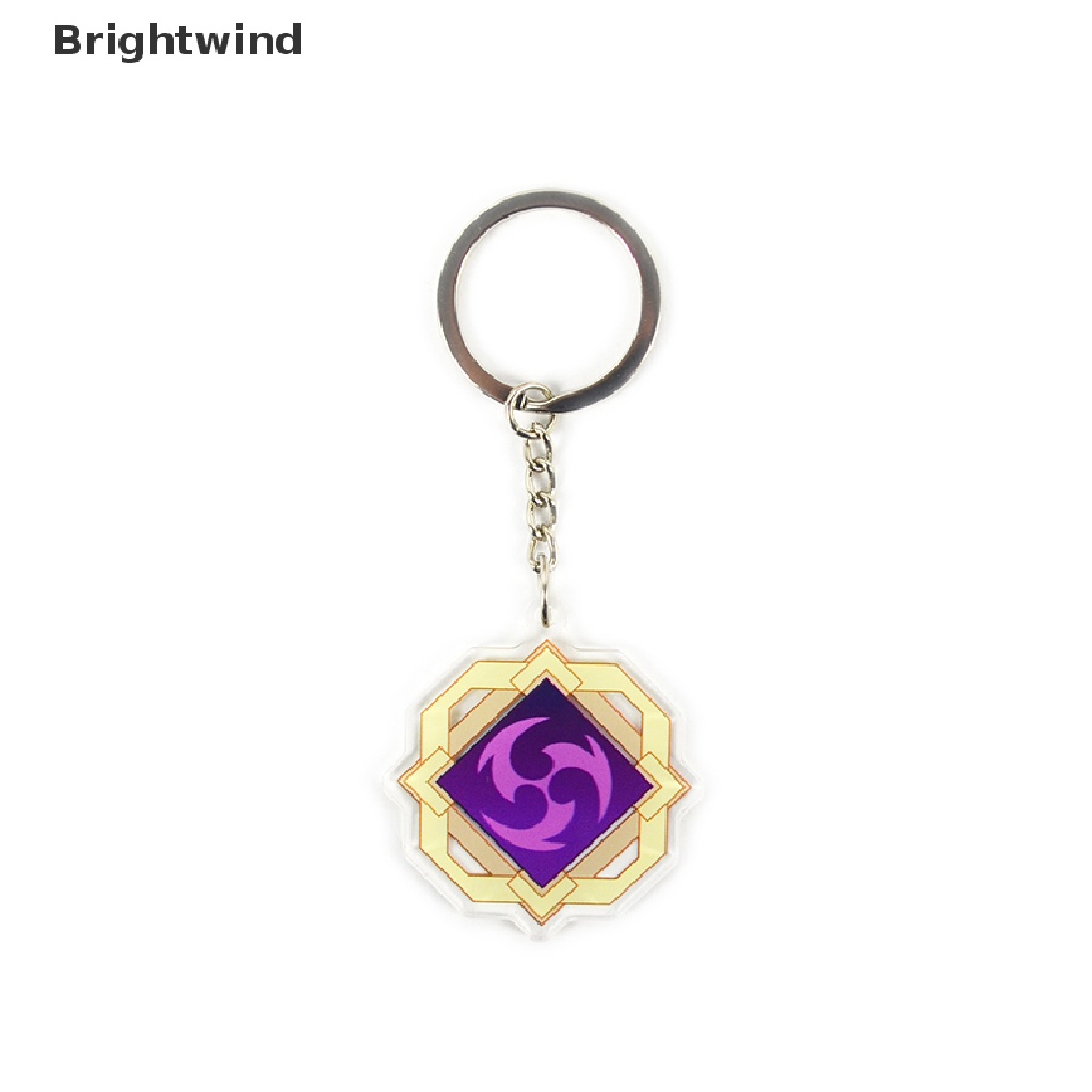 Anime Keychain Genshin Impact Element Vision God's Eye Liyue Harbor Bag Pendant Hot Sell