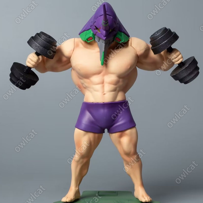 Mô Hình Nhân Vật Shinji's EVA Unit-01 TEST TYPE  18cm Big Size Neon Genesis Muscle Evangelion-01 Shinji Ikari Anime Series Funny Type Figure Packed in Box EVA-01 Model Ready Stock