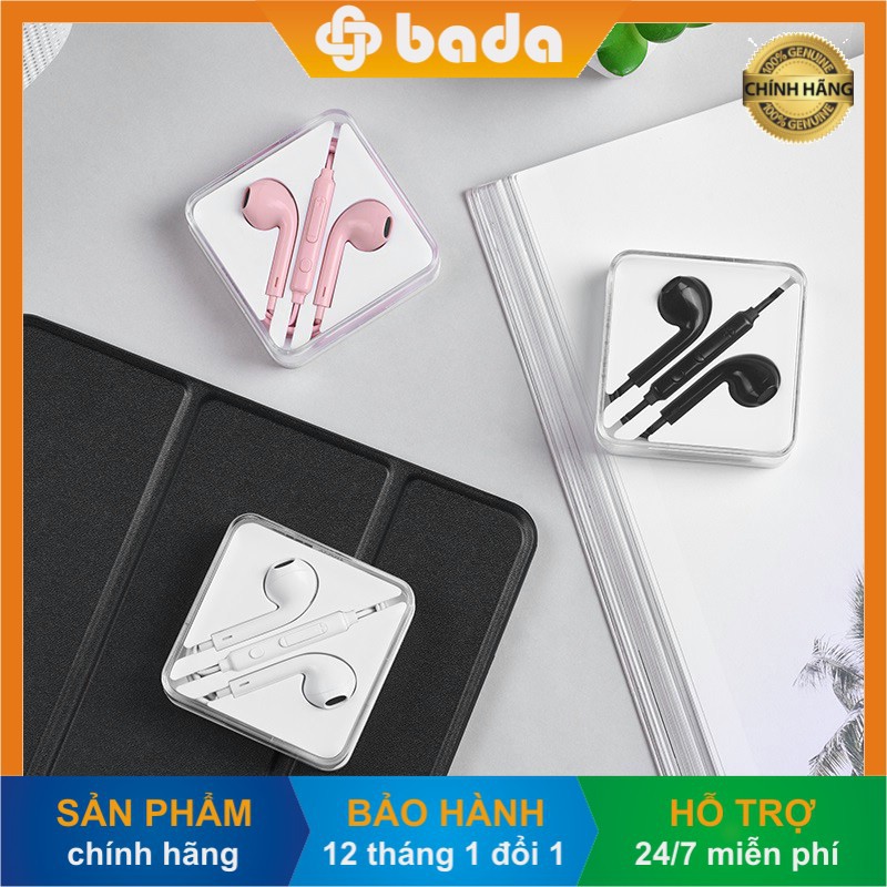 Tai nghe nhét tai có dây HOCO M55, tai phone điện thoại kèm mic đàm thoại, jack 3.5 mm - Hàng chính hãng