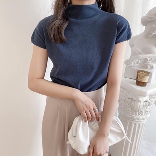 Áo len tay hến chất mịn màu basic1923