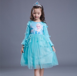 Váy elsa dài tay
