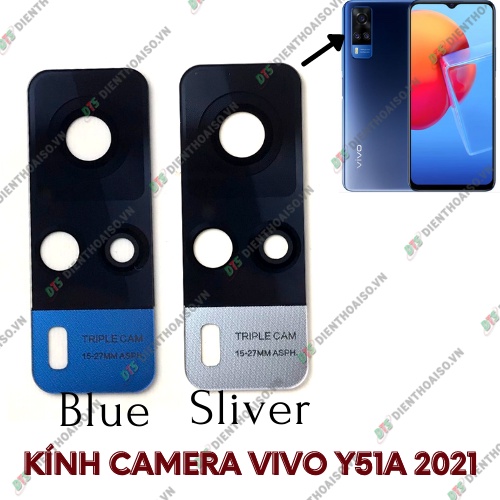 Mặt kính camera vivo y51a có sẵn keo dán