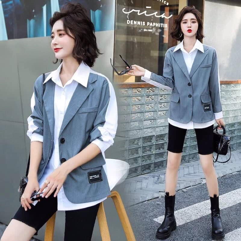 Áo vest thiết kế kiểu sơ mi trẻ trung năng động QCNP3224