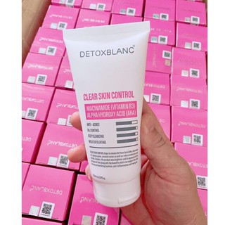 Sữa rửa mặt thải độc sinh học Detox blanc 150ml tem qr code