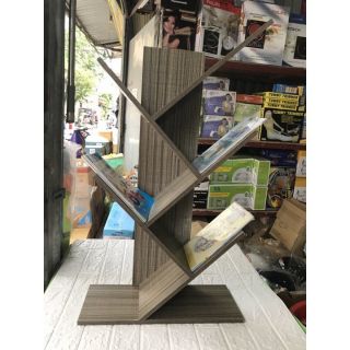 Kệ sách xương cá, hàng gỗ cực chắc