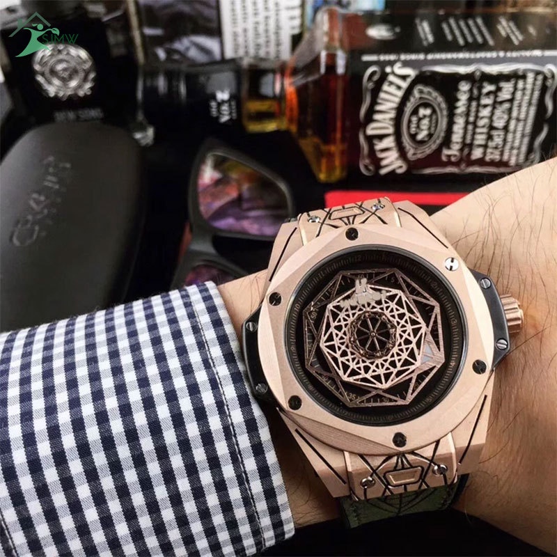 Đồng Hồ Đeo Tay Quartz Mặt Kính Tròn Chống Thấm Nước Thời Trang