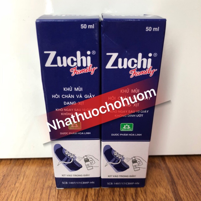 Khử mùi hôi chân và giầy dạng xịt ZUCHI FAMILY