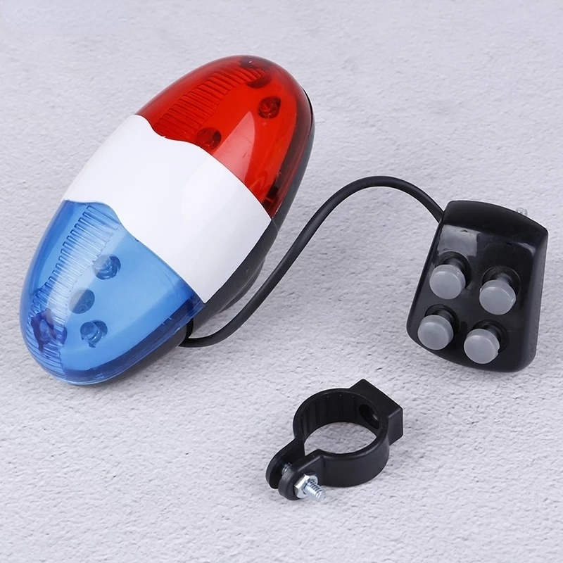Còi Gắn Xe Đạp Trong Suốt Có Đèn LED Báo Hiệu